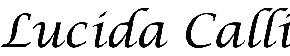 Lucida Calligraphy Italic Yazı tipi ücretsiz indir